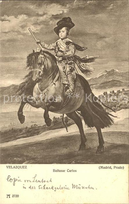 Verlag Ackermann Kuenstlerpostkarte Nr. 2720 Velazquez Baltasar Carlos