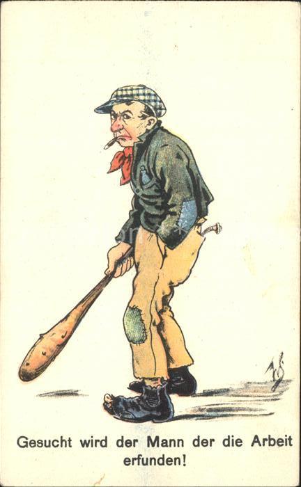 Verlag WS SB Nr. 400 Mann Zigarre Keule Arbeit