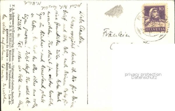 Murillo B. E. Melonen- und Traubenesser F.A. Ackerman – Bild 2