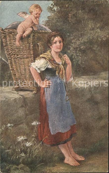Kuenstlerkarte K. Barth Gefährliche Bürde Moderne Meis