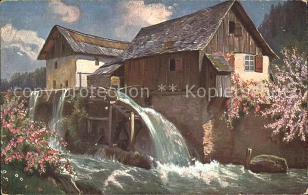 Wassermuehle Künstlerkarte