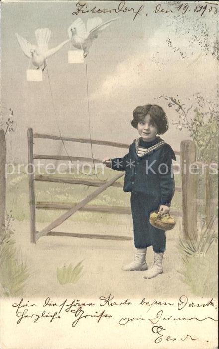 Kinder Child Enfants Tauben