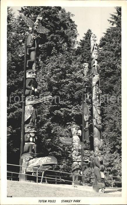 Indianer Native American Totem Poles Stanley Park