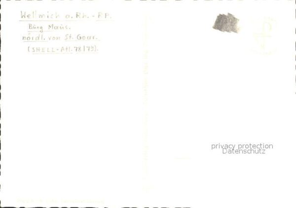 Foto Popp Nr. 1222 Rhein Wellmich Burg Maus – Bild 2