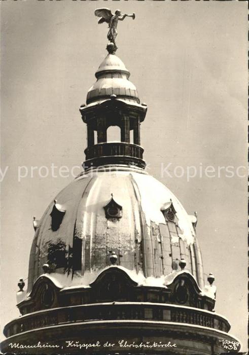 Foto Popp Nr. 436 Mannheim Kuppel Christuskirche