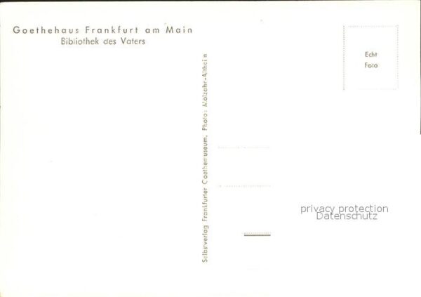 Goethe Johann Wolfgang von Goethehaus Frankfurt am Main Bibliothek – Bild 2