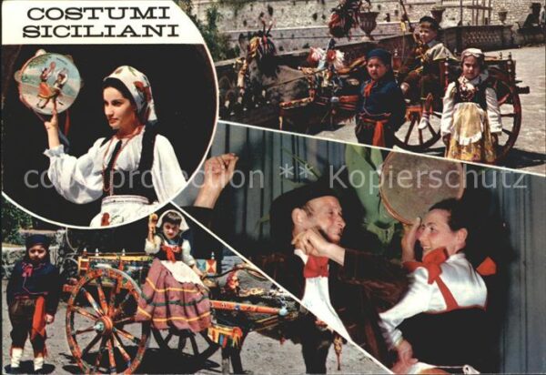 Trachten Italien Sizilien Costumi Siciliani Carretto sic