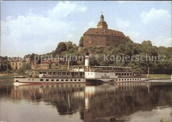 Dampfer Seitenrad Dresden Weisse Flotte