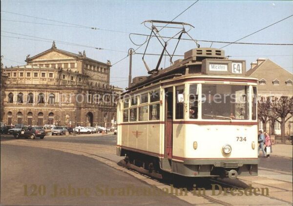 Strassenbahn MAN-Einrichtungswagen Nr. 734 120 Jahre