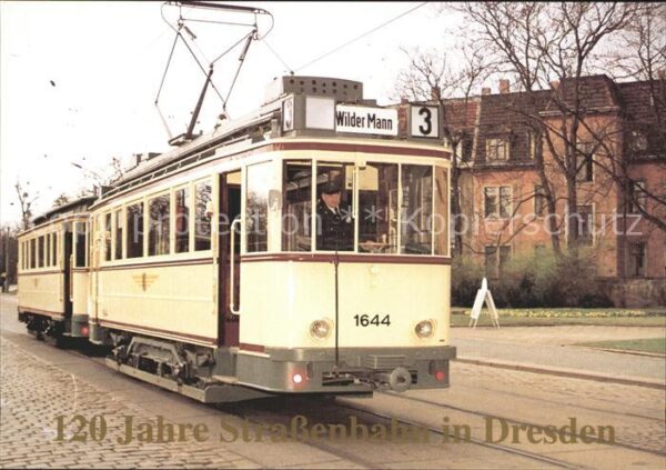 Strassenbahn MAN-Zweirichtungswagen Nr. 1644 120 Jah