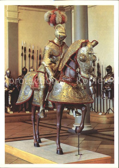 Rittertum Mittelalter Prunkharnisch für Mann und Ross Histori