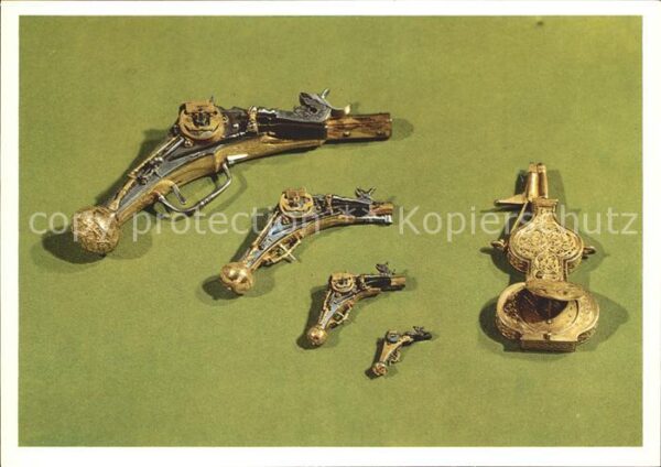 Militaria Miniaturpistolen Kugelzangen Pulverflas