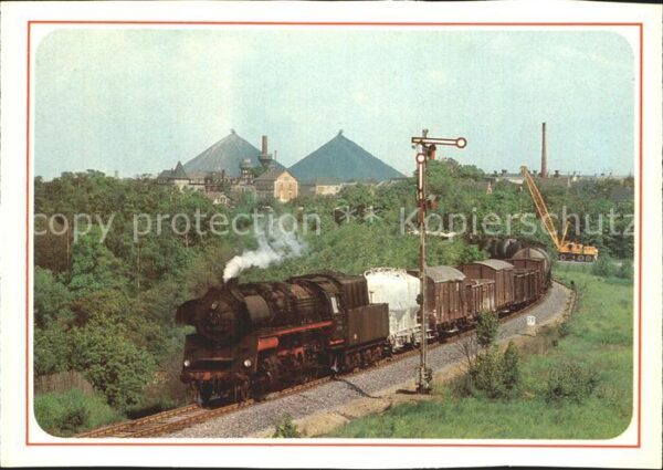 Lokomotive Lok 58 3032 Güterzug Ronneburg