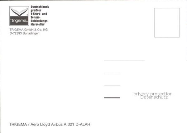 Flugzeuge Zivil Trigema Aero Lloyd Airbus A-321 D-ALAH – Bild 2