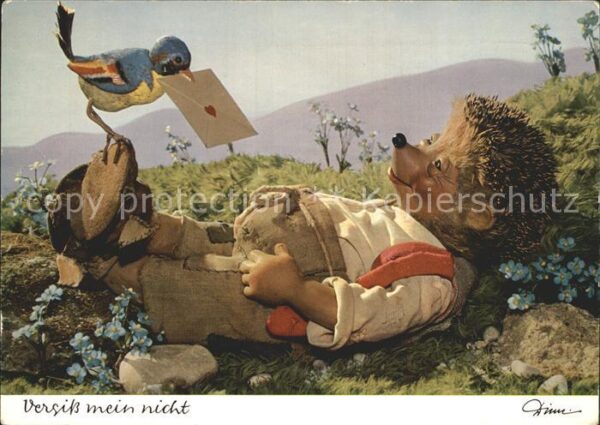 Mecki Nr. 303 Vergiss mein nicht Vogel Brief