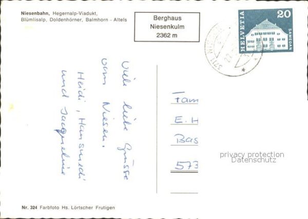 Zahnradbahn Niesenbahn Hegernalp-Viadukt Blümlisalp – Bild 2