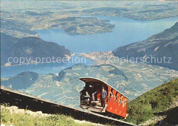 Zahnradbahn Stanserhorn-Bahn Vierwaldstättersee Luz