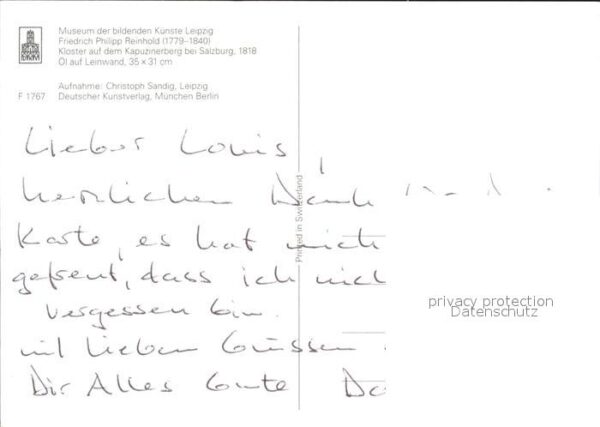 Kuenstlerkarte Friedrich Philipp Reinhold Kloster auf – Bild 2