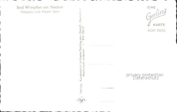 Bad Wimpfen Salzgasse Blauer Turm – Bild 2