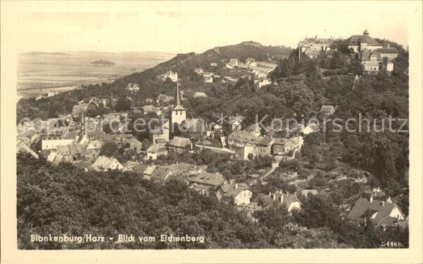Blankenburg Harz Blick vom Eichenberg