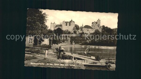 Bernburg Saale An der Fähre Schloss