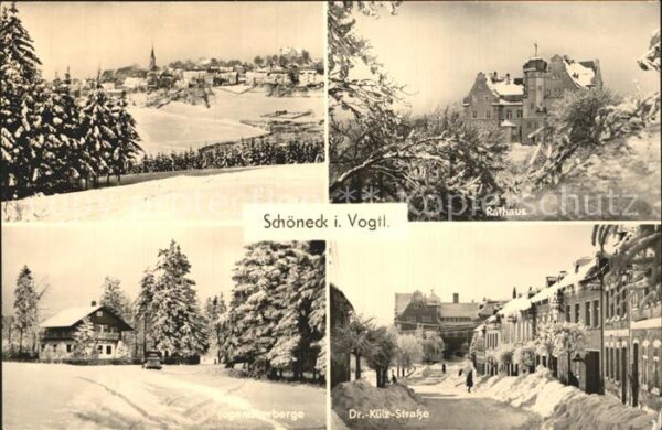 Schoeneck Vogtland Rathaus Dr. Kütz-Strasse Jugendherberge