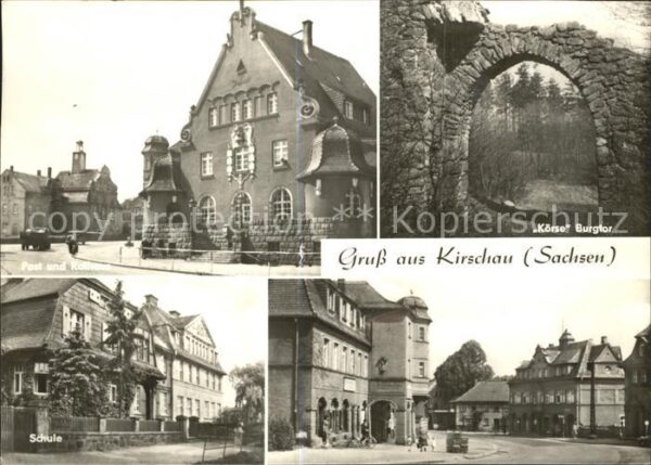 Kirschau Körse Burgtor Post Rathaus Schule