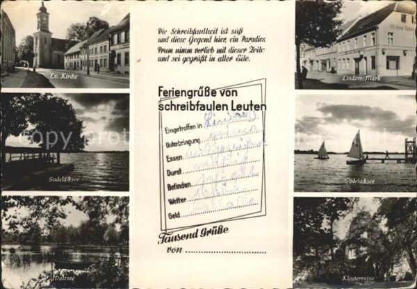 Lindow Mark Evangelische Kirche Mutzsee Klosterruin
