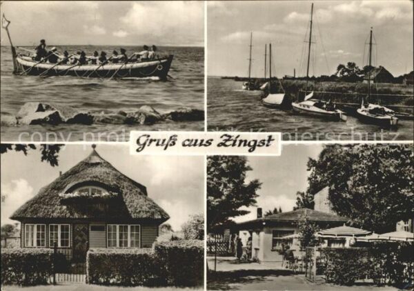 Zingst Ostseebad Boot Gebäude Hafen