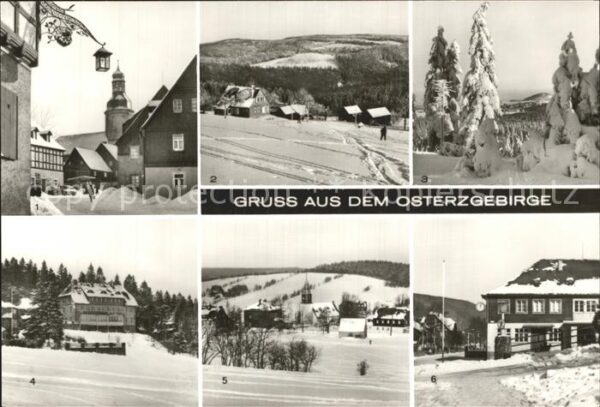 Geising Erzgebirge Hauptstrasse Bärenfels Telikoppe Kahlen