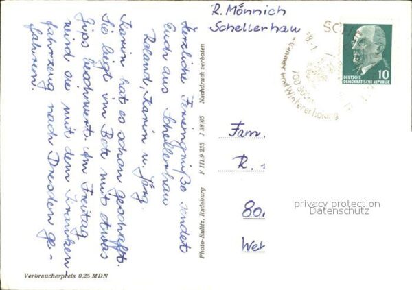 Schellerhau Ferienheim Pentacon VEB K.K.W. Dresden – Bild 2