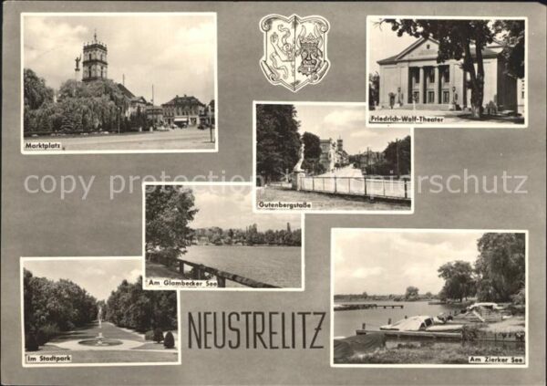 Neustrelitz Marktplatz Friedrich-Wolf-Theater Zierk
