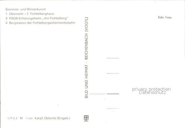Oberwiesenthal Erzgebirge Fichtelberghaus FDGB-Erholungsheim Am F – Bild 2