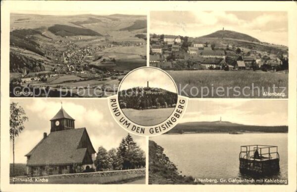 Geising Erzgebirge Altenberg Gr. Galgenteich Kahleberg Zin