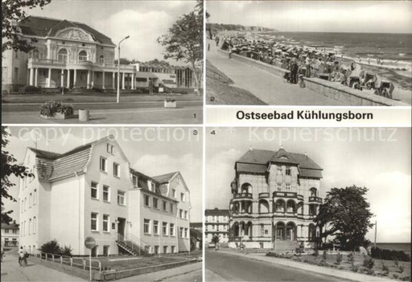 Kuehlungsborn Ostseebad FDGB-Meerwasserschwimmhalle Gaststätte