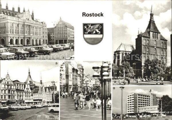 Rostock Rathaus Kirche St. Marien Ernst-Thälman