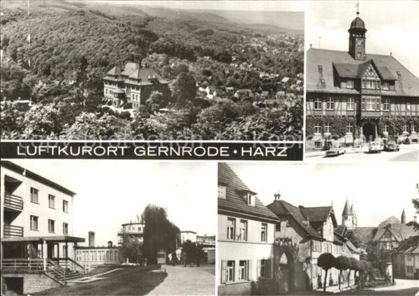 Gernrode Harz Teilansichten Gebäude