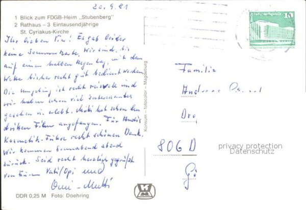 Gernrode Harz FDGB-Heim Stubenberg Rathaus Eintausend – Bild 2