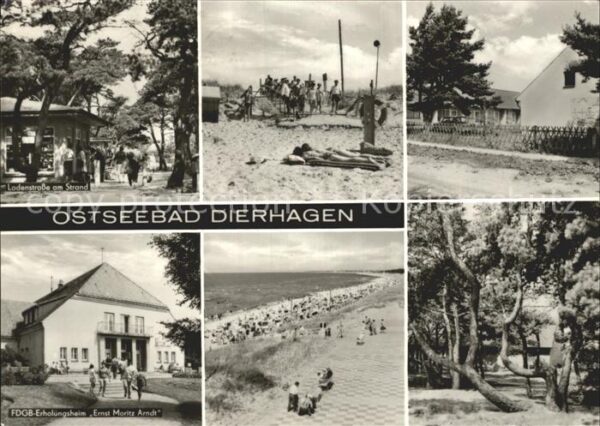 Dierhagen Ostseebad Ladenstrasse FDGB-Erholungsheim Ernst-M