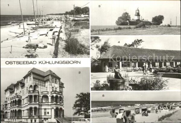 Kuehlungsborn Ostseebad Strand FDGB-Erholungsheim Schloss am Me