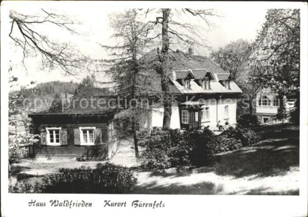 Baerenfels Erzgebirge Haus Waldfrieden
