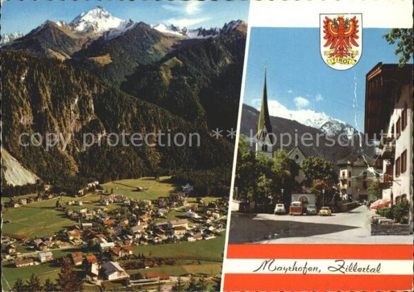 Mayrhofen Zillertal Ahornspitze Unterer Dorfplatz Tristner