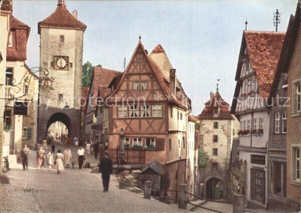 Rothenburg Tauber Plönlein Sieberusturm Kobolzeller Tor