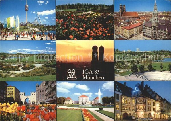 Muenchen Olympiapark IGA Rosengarten Frauenkirch