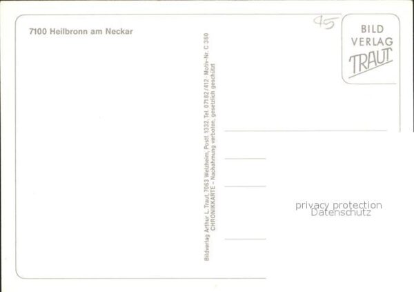 Heilbronn Neckar Kilianskirche Rathaus Götzenturm Neckar – Bild 2
