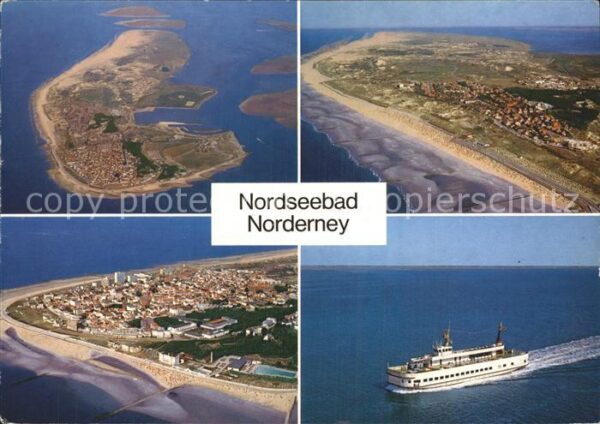 Norderney Nordseebad Fähre Fliegeraufnahme
