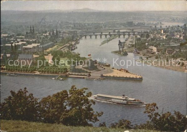 Koblenz Rhein Deutsches Eck Dampfer