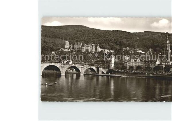 Heidelberg Neckar Brücke und Schloß
