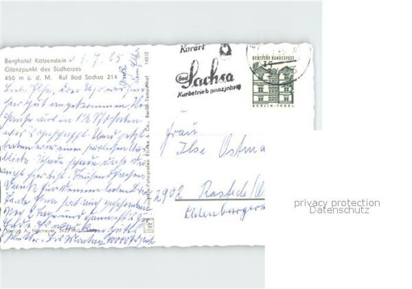 Bad Sachsa Harz Fliegeraufnahme Berghotel Katzenstein m – Bild 2