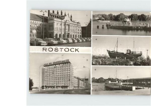 Rostock Hermann Duncke Platz Warnow Kutter Kabu